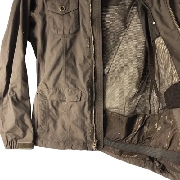 The North Face Hyvent waterproof ski hooded jacket size Medium women’s , Brown